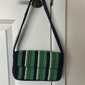 Anthropologie Beaded Shoulder Bag